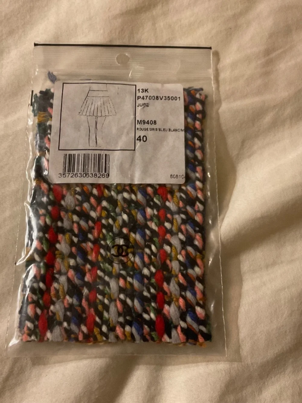 Chanel Tweed Skirt Size 40